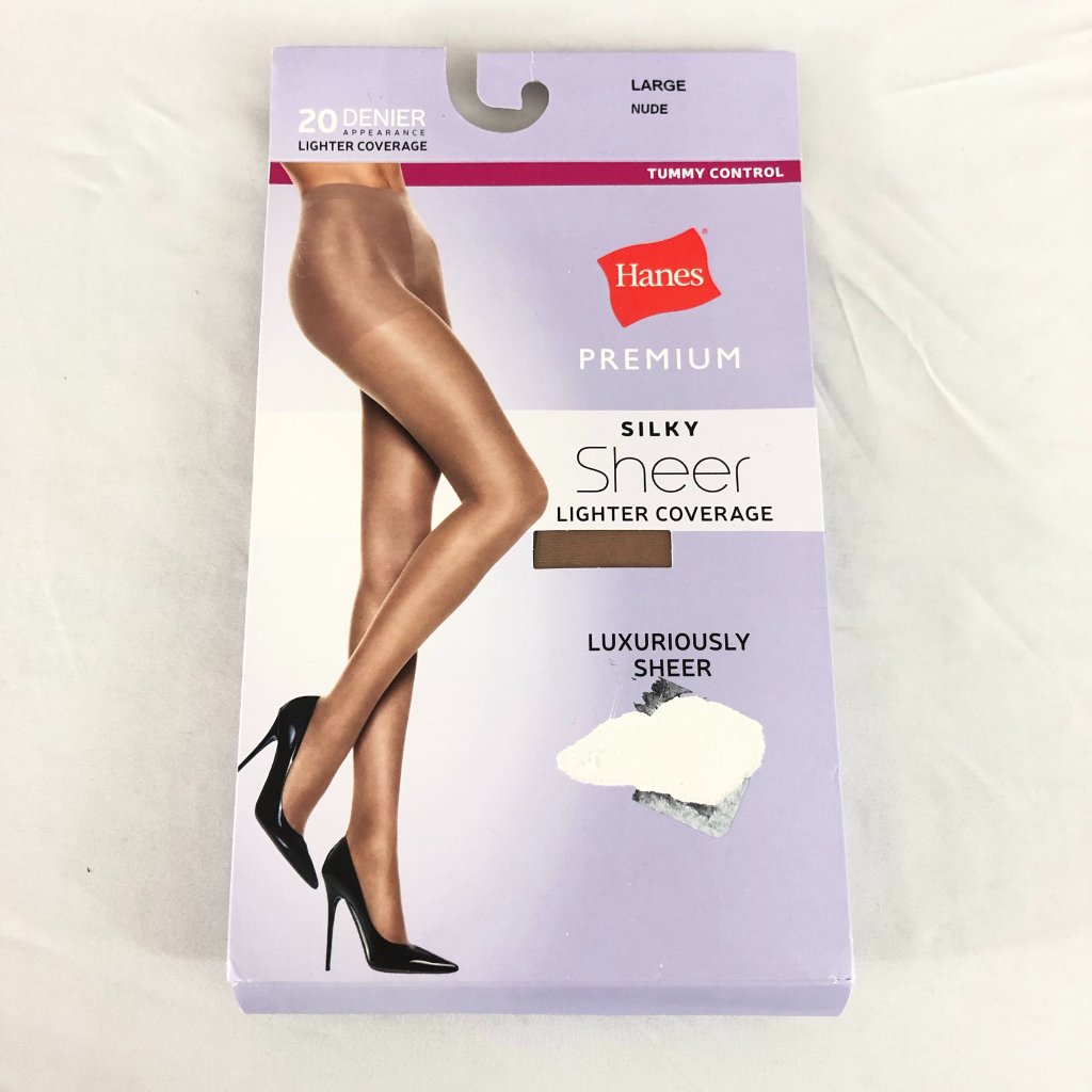 Hanes Premium Pantyhose Silky Sheer Lighter Covera